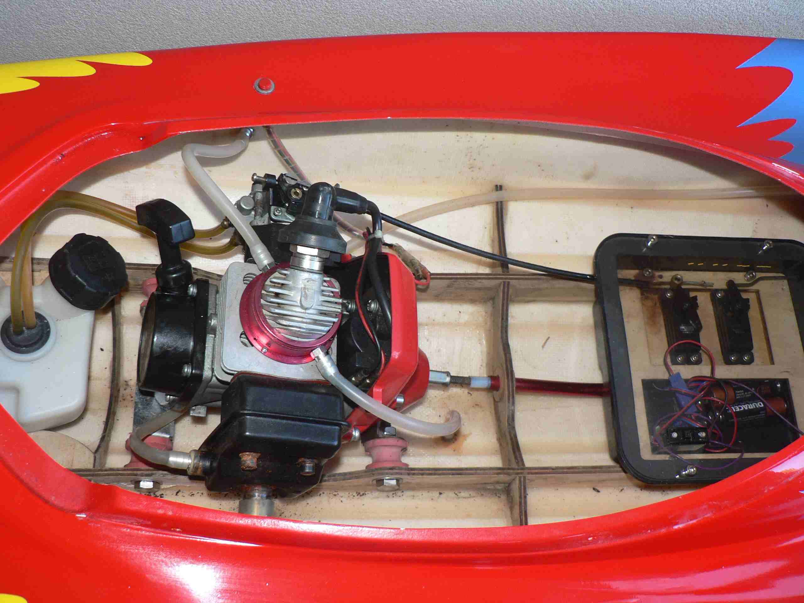 r c boat with 2 stroke