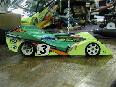 Josh Cyrul's 1/12th-scale car, and brand new paint scheme. (Click to enlarge)
