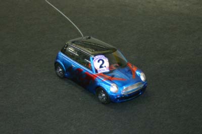 David Weir's second-place Tamiya Mini Cooper. (Click to enlarge)