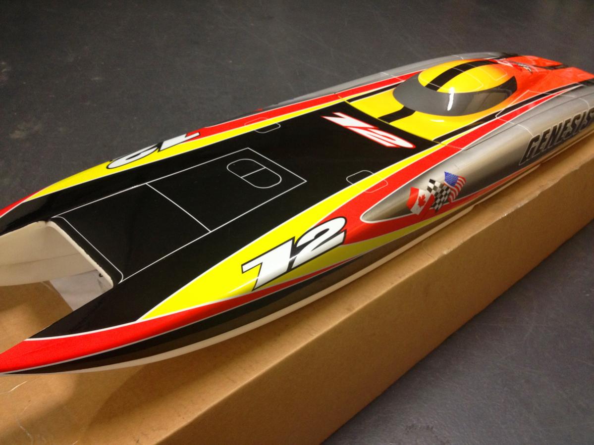 Brand New Genesis RC Boat Twin Hull Catamaran Castle 1717 ...