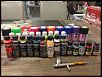 paasche talon airbrush and assorted paints-photo.jpg