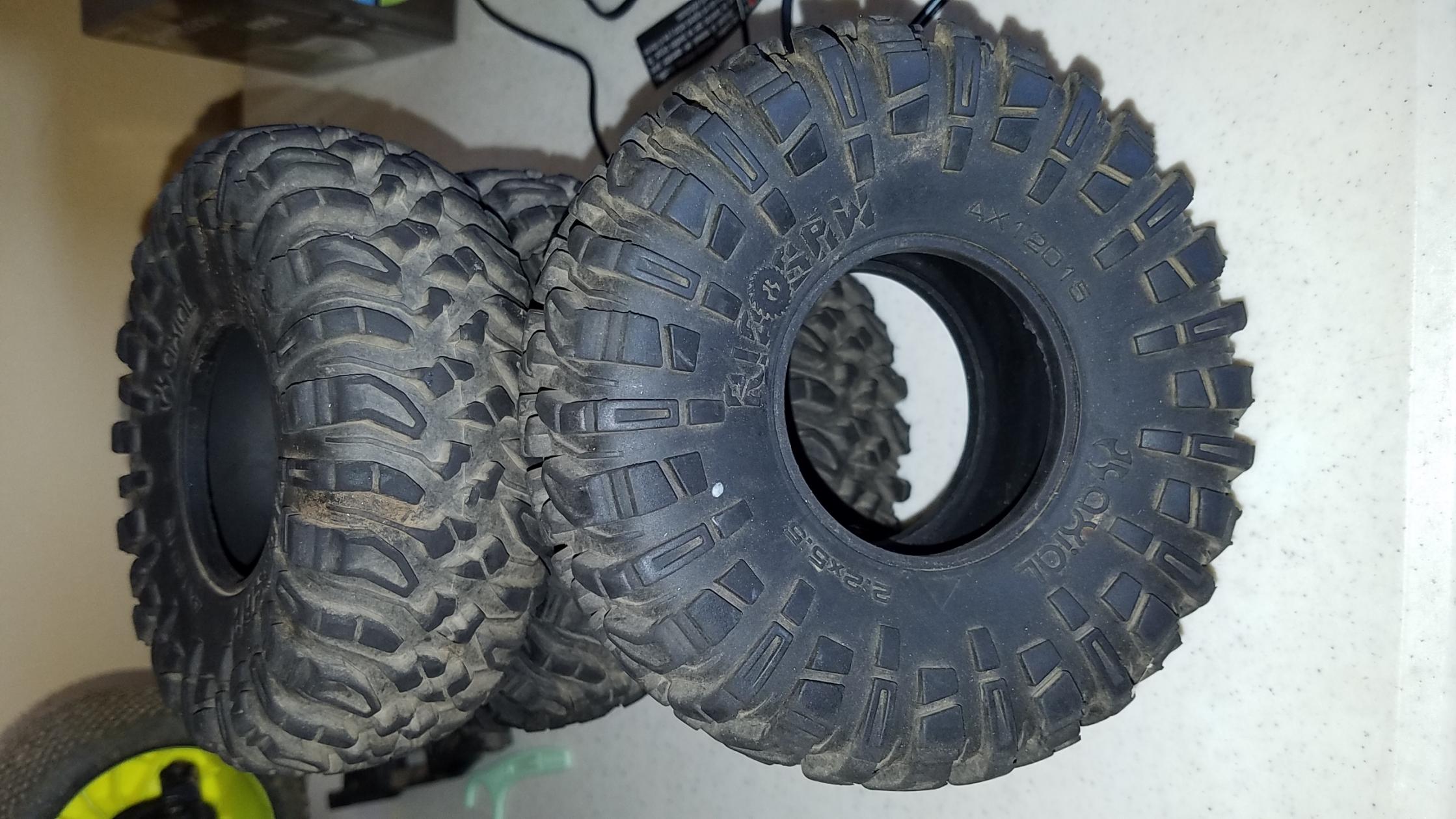 Axial ripssw tires 2.2 Near new cheap! - R/C Tech Forums