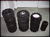 FOR SALE: ProLine Dirt Hawg tires mounted on Titus bead-loc rims for 1/16 Revo-tiretowers.jpg